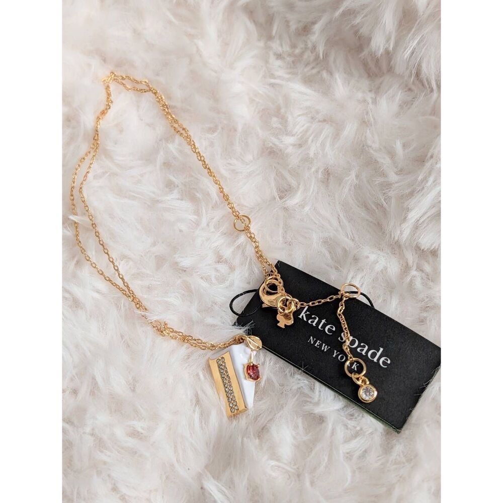 Kate Spade NY Pastry Shop Slice of Cake Pendant Necklace